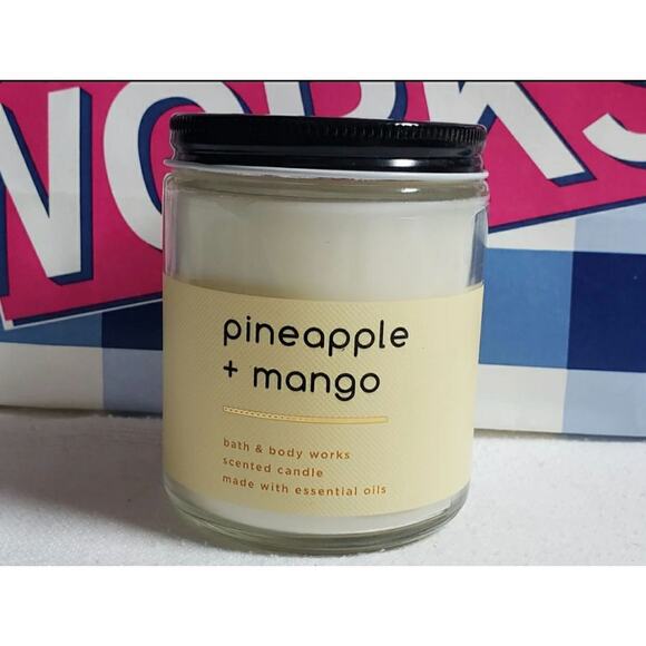 BBW Pineapple & Mango Single Wick Candle Home Fragrance Decor - Picture 1 of 3